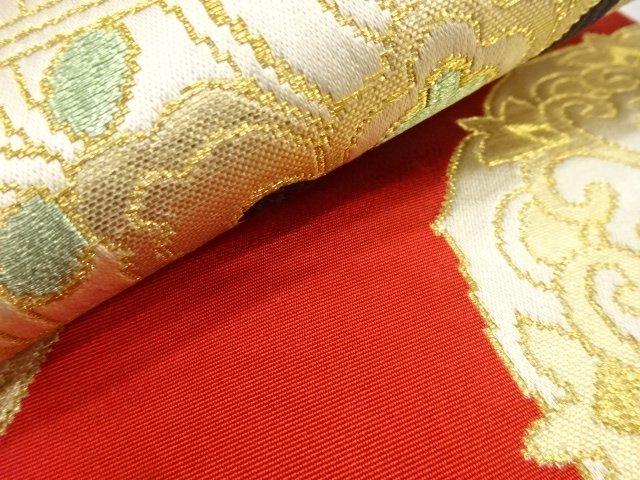  アンティーク　本場筑前博多　華紋織り出し名古屋帯（着用可）